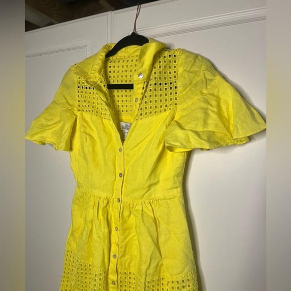 Belle Badgley Mischka Dailey Eyelet Linen Dress - Picture 6 of 12